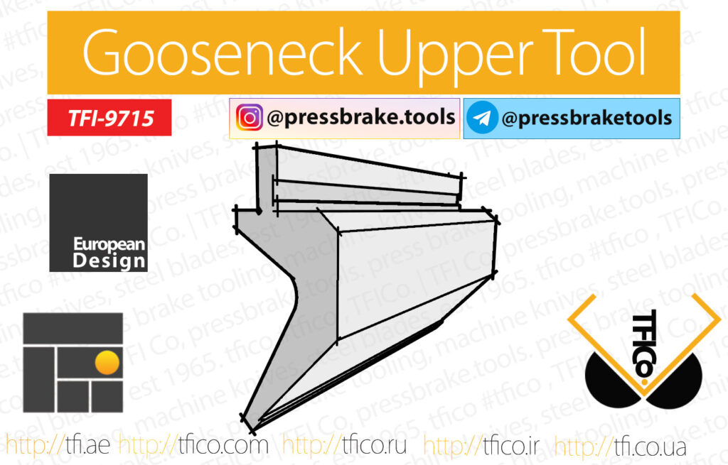 Gooseneck upper, tools, press , brake , tooling, bending , punch,